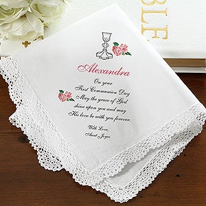 My 1st Communion Personalized Handkerchief