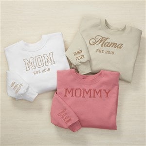 Athletic Mom Embroidered Adult Sweatshirt  - 52616
