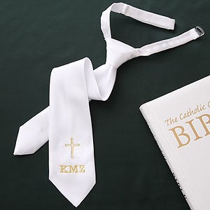 Embroidered First Holy Communion Tie