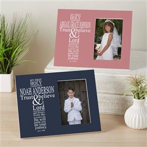 First Communion Personalized Off-Set Picture Frame - 52780