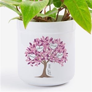 Vibrant Family Tree Personalized Outdoor Flower Pot  - 52869