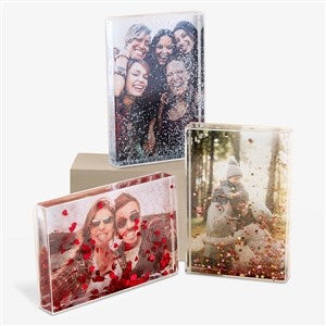 Cherished Memories Personalized Glitter Photo Blocks - 52991