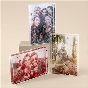 Cherished Memories Personalized Glitter Photo Blocks - 52991