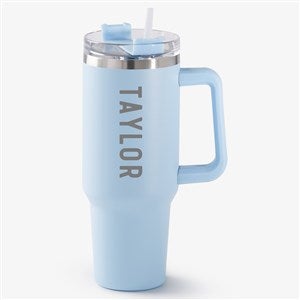 Your Name Personalized 40 oz Stainless Steel Tumbler - Blue - #53015-B
