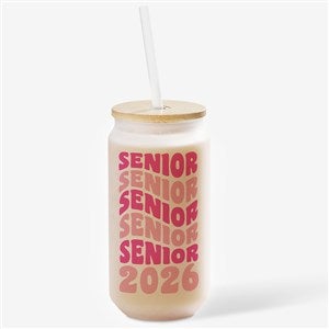 Senior Personalized Frosted Iced Coffee Tumbler - 53075