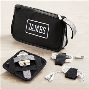 His Classic Embroidered Tech Organizer - 53289