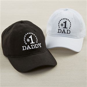 #1 Dad Embroidered Baseball Cap - 53290