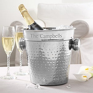 Hampton Collection Engraved Chiller and Ice Bucket