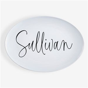 Family Name Personalized Polymer Oval Platter  - 53668
