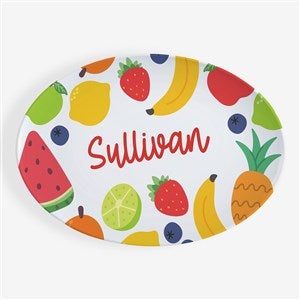 Summer Fruit Personalized Oval Polymer Platter - 53670