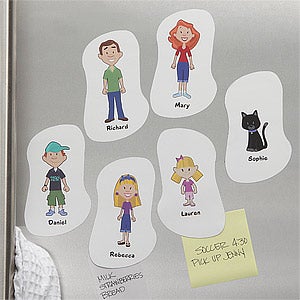 Family Character Collection Personalized Magnets