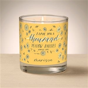 Gilmore Girls™ Thousand Yellow Daisies Personalized 8oz Glass Candle - 53757