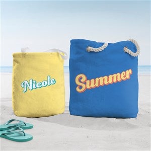 Retro Summer Personalized Terry Cloth Beach Bag - 53942