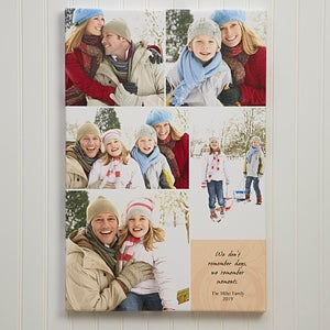 Personalized Canvas Art - Our Memories Photo Montage - Large