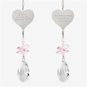 Romantic Message Personalized Heart Suncatcher  - 54135