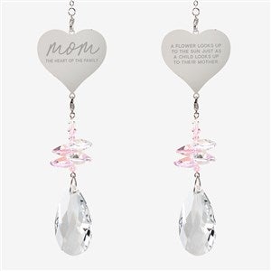 Heart Of The Family Personalized Heart Suncatcher  - 54136