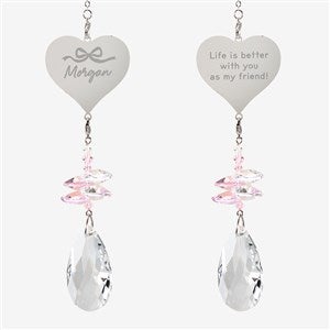 Darling Bow Personalized Heart Suncatcher  - 54137