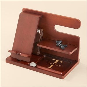 Initially Stated Personalized Wood Docking Station - 54140