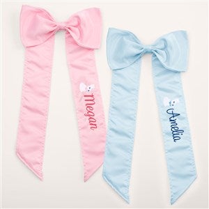 Bunny Name Embroidered Easter Bow  - 54305