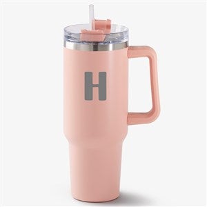 Engraved Initial 40 oz Stainless Steel Tumbler  - 54345