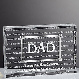 Personalized Gifts for Dad - First Hero, First Love Keepsake