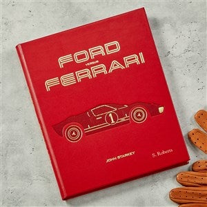 Ford VS Ferrari Personalized Leather Book - 54389D