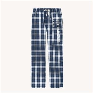 Dad Personalized Men's Navy & White Flannel Pants - 54511