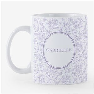 Blush & Bloom Personalized 18oz Ceramic Mug - #54636-M