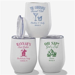 Social Club Personalized Insulated Wine Tumbler - 54769