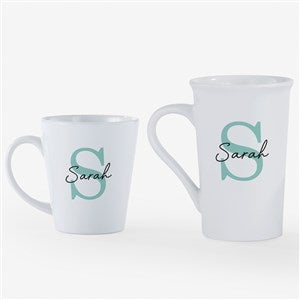 Simple Signature Personalized Latte Mug - 54848