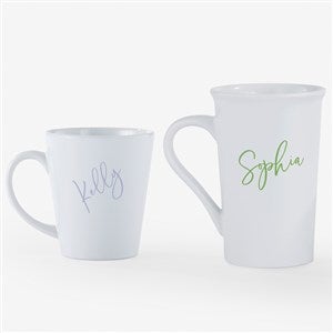 Trendy Script Name Personalized Latte Mug - 54849