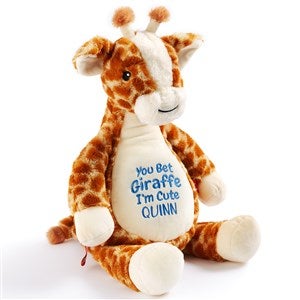 You Bet Embroidered Plush Giraffe  - 54855