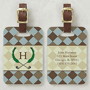 Golf Pro Personalized Golf Bag Address Tag