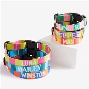 Bold Stripe Personalized Dog Collars - 54888