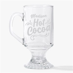 Hot Chocolate Engraved 10oz Irish Footed Mug  - 54936