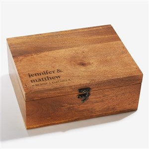 From This Day Forward Personalized Wood Keepsake Box - 54954