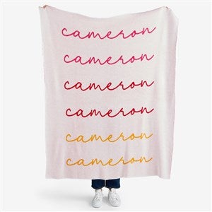 Handwritten Harmony Personalized 50x60 Knit Blanket  - 55170D