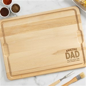Amazing Dad Personalized Hardwood Cutting Board  - 55229