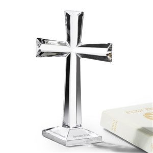 Etched Waterford Crystal Selah Standing Cross - 55466