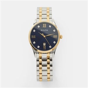 Personalized Logo Bulova Two-Tone Diamond Watch - 55476