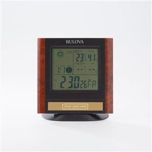Personalized Logo Bulova Forecaster Digital Clock - 55479