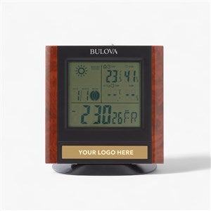 Personalized Logo Bulova Forecaster Digital Clock - 55479