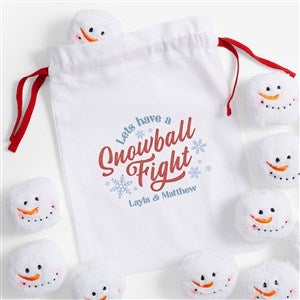 Snowball Fight Personalized 12pc Snowball Fight In A Bag - 55784
