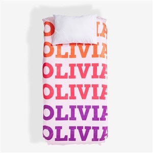 Repeating Name Personalized Blanket  - 55798
