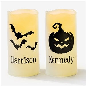 Halloween Personalized Vinyl Flameless LED Candle - 55834