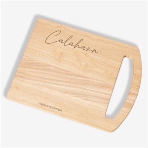 Family Name Personalized Rubberwood Cutting Board - 56241