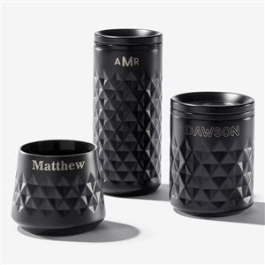 Engraved Viski Paragon Drinkware in Obsidian - 56349