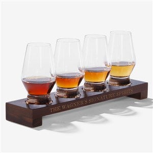 Personalized Raye Crystal Spirits Tasting Glass Flight by Viski® - 56358