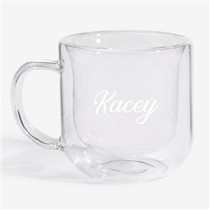 Luigi Bormioli® Engraved Double Wall Glass Espresso Mug - 56363