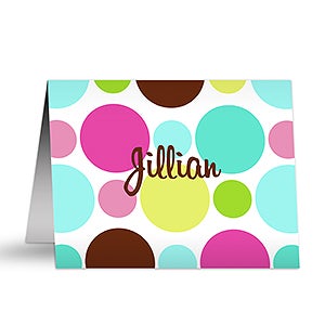 Crazy For Polka Dots Note Cards & Envelopes